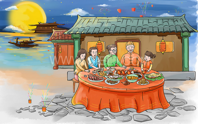 賞中秋圓月享美好時光，企鵝糧油機械祝您中秋團圓快樂(圖2)